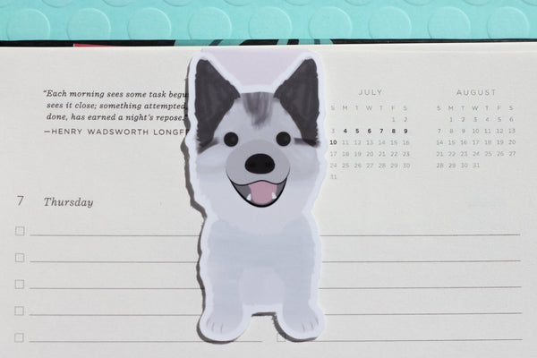 Husky Dog (Pomsky) Magnetic Bookmark-Craft.ph
