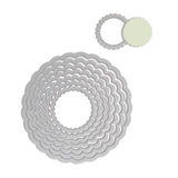 Sizzix Framelits Die Set 8PK - Circles, Scallop-Craft.ph