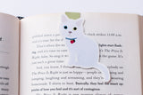 White Domestic Shorthair Cat Magnetic Bookmark-Craft.ph